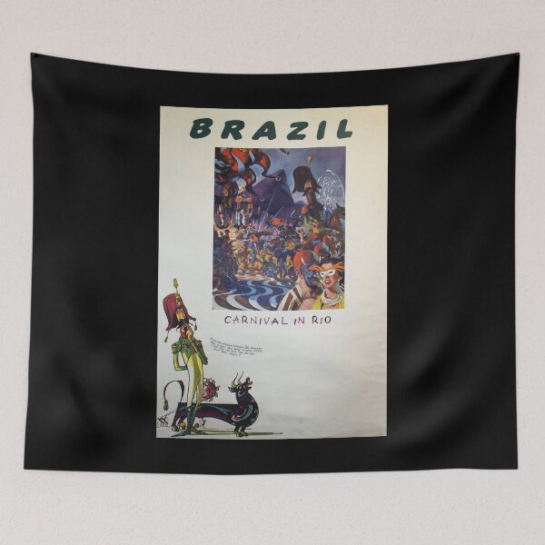 Artikelvorschau, Brazil retro poster entworfen und verkauft von CorasPosters.