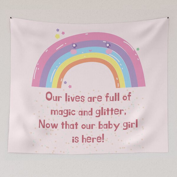 Item preview, New Born Baby Girl Announcement designed and sold by iamwowie.