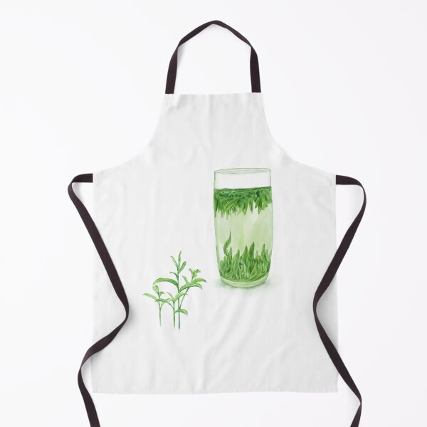 Item preview, Watercolor Illustration of A glass of Chinese Maojian green tea designed and sold by iswenyi.