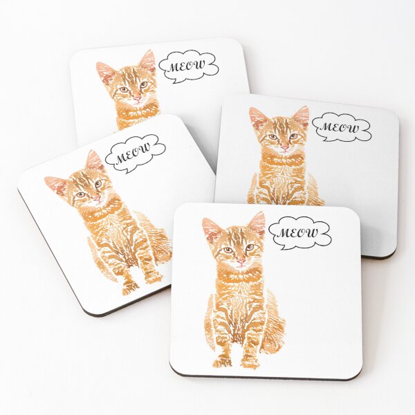 Aperçu de l'œuvre Chat roux meow, miaule, miaulement créée et vendue par Stéphane Thirion.