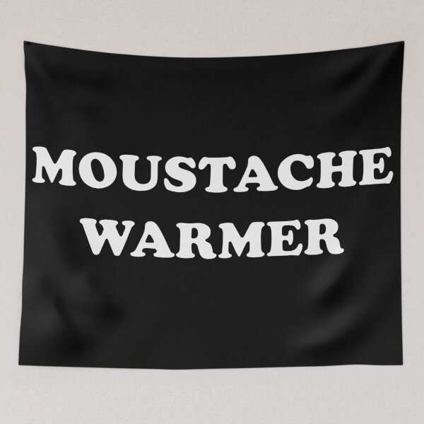 Item preview, Funny Neo Moustache Warmer (Dark mode) designed and sold by Deegital18.