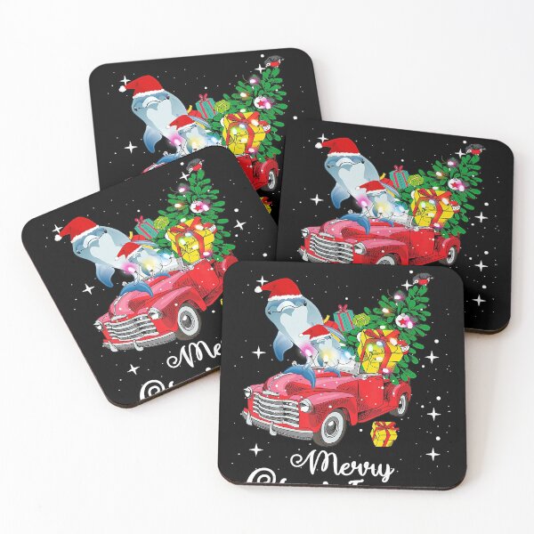 Item preview, Dolphins Rides Red Truck Christmas Pajama T-Shirt designed and sold by LenaEhrlichmann.