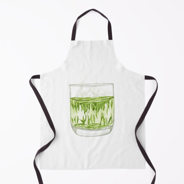 Item preview, Watercolor Illustration of A glass of Chinese Maojian green tea designed and sold by iswenyi.