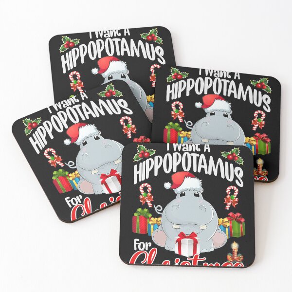 Item preview, I Want A Hippopotamus For Christmas Xmas Hippo for Kid Women T-Shirt designed and sold by GrahamWalsh.