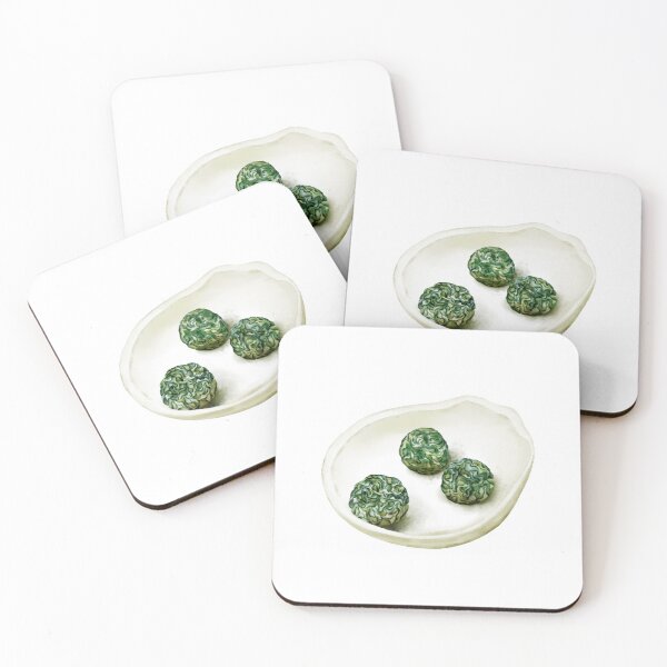 Item preview, Watercolor Illustration of Chinese green tea balls designed and sold by iswenyi.