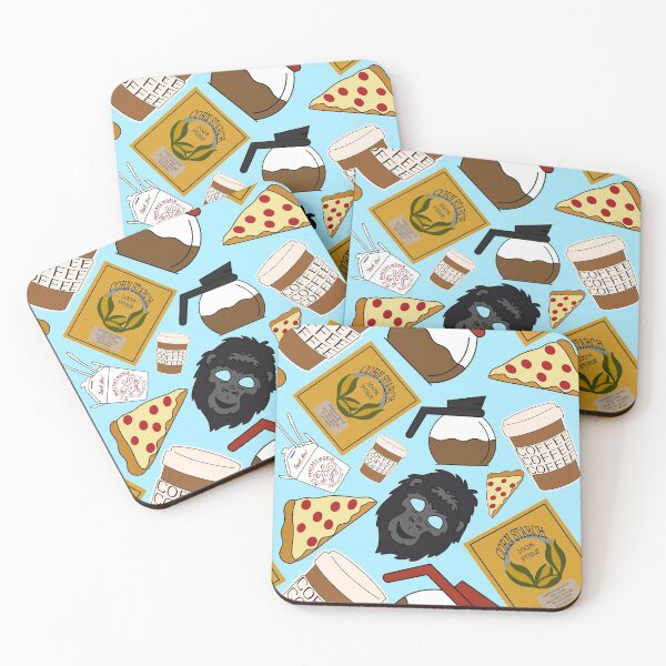 Item preview, Rory Pizza Corn Starch Coffee Pancake Gorilla Mask Blue Pack designed and sold by Sunny Collections.