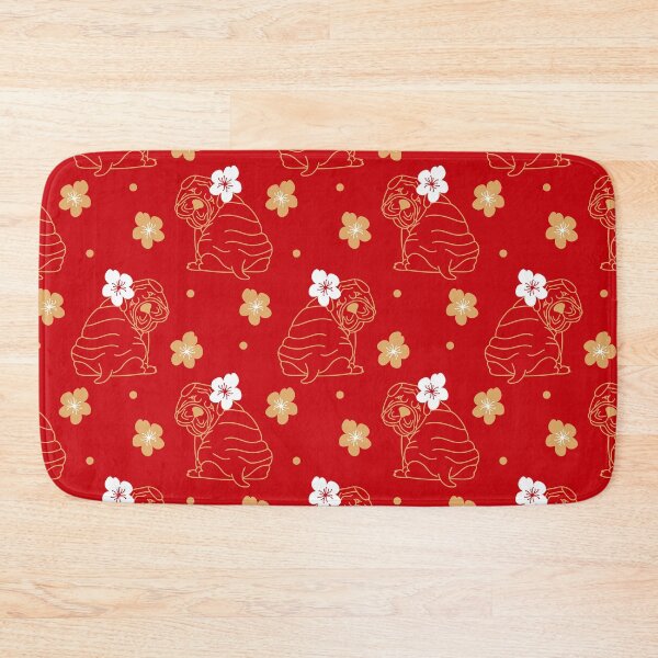 Item preview, Chinese Shar Pei and Plum Flower designed and sold by Lulupainting.