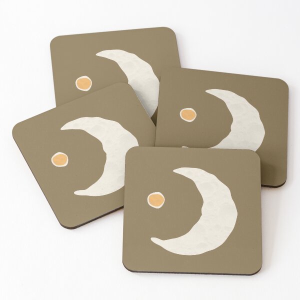 Item preview, Late Night Breakfast | Abstract Moon Eggs Yolk Egg Whites designed and sold by EarthBoho.