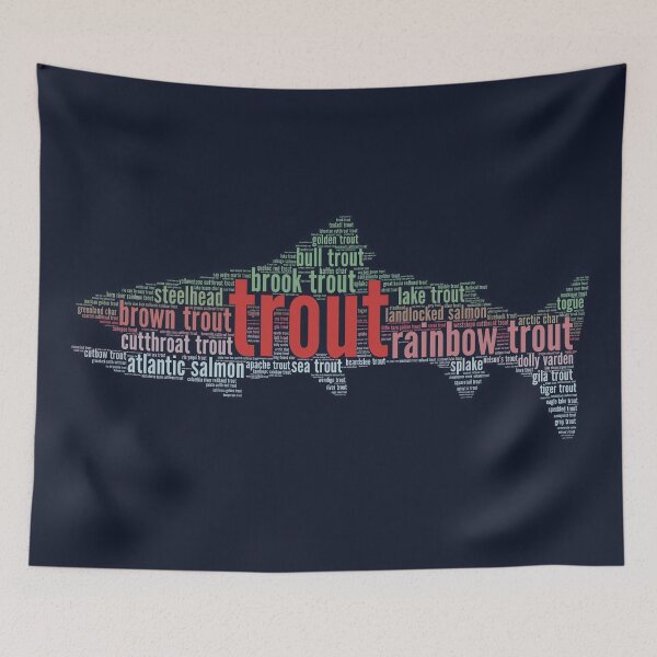 Item preview, Nube de palabras de trucha designed and sold by hermitenvy.
