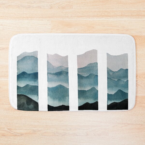 Item preview, mountain view watercolor painting designed and sold by artjojo.