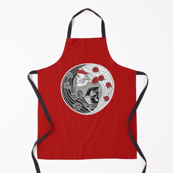Item preview, Yin Yang Deadhead Skulls and Roses designed and sold by Sugar-Magnolia.