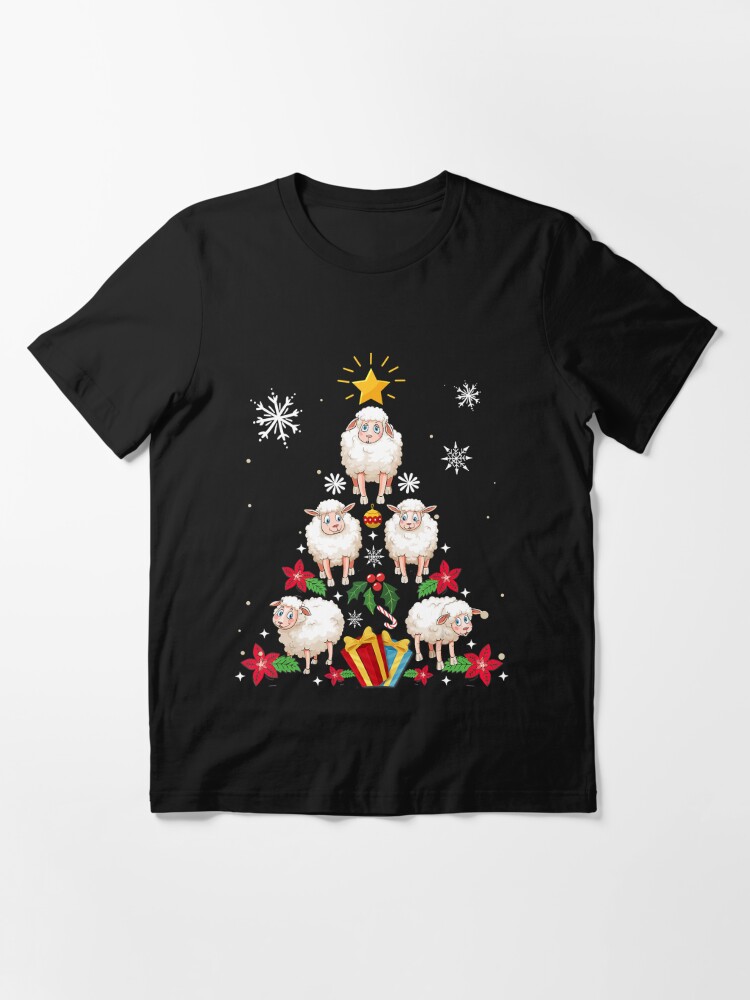 Disover Funny Sheep Christmas Tree Cute T-Shirt Essential T-Shirt