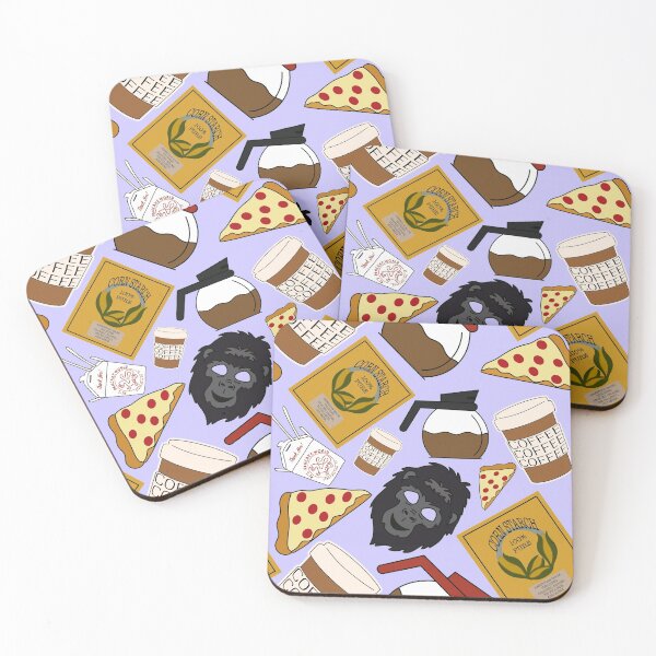 Item preview, Rory Pizza Corn Starch Coffee Pancake Gorilla Mask Purple Pack designed and sold by Sunny Collections.