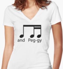 und Peggy ... Shirt mit V-Ausschnitt