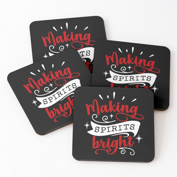 Item preview, Making Spirits Bright Funny Christmas Quote  designed and sold by Tatt-Hooligans.