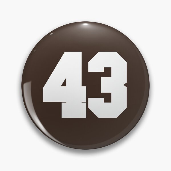Item preview, 43 Number Cleveland Sports Fourty-Three Brown Jersey designed and sold by HelloFromAja.
