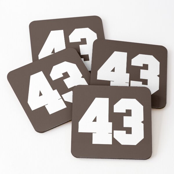 Item preview, 43 Number Cleveland Sports Fourty-Three Brown Jersey designed and sold by HelloFromAja.
