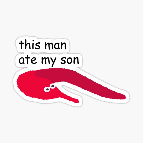 This Worm On A String Sticker