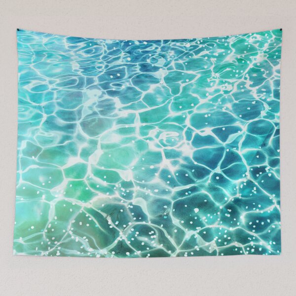 Item preview, Delphinus Sea Ocean Ripple Gradient designed and sold by CalmingColours.