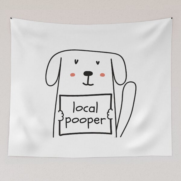 Item preview, Local Pooper Cute Dog Sarcasm designed and sold by SAVWIS.