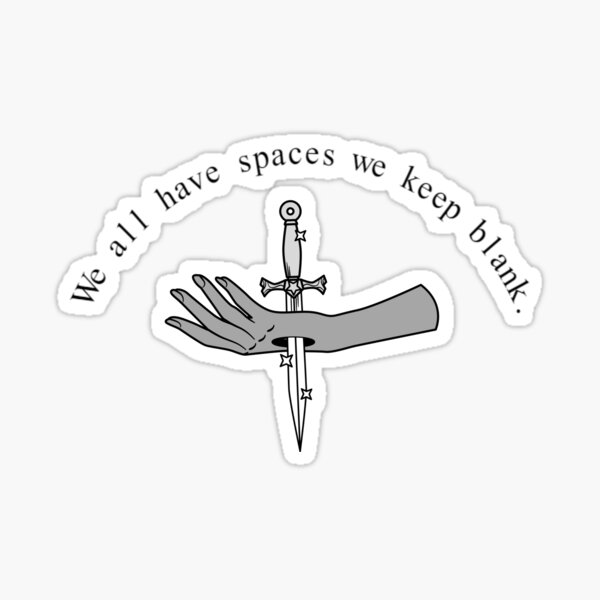 Item preview, Wir alle haben Platz, den wir leer halten designed and sold by ThePoisoned Pen.