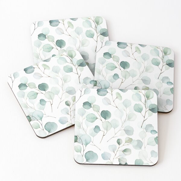 Aperçu de l'œuvre Feuilles d'Eucalyptus Geenery Floral créée et vendue par enCreme.