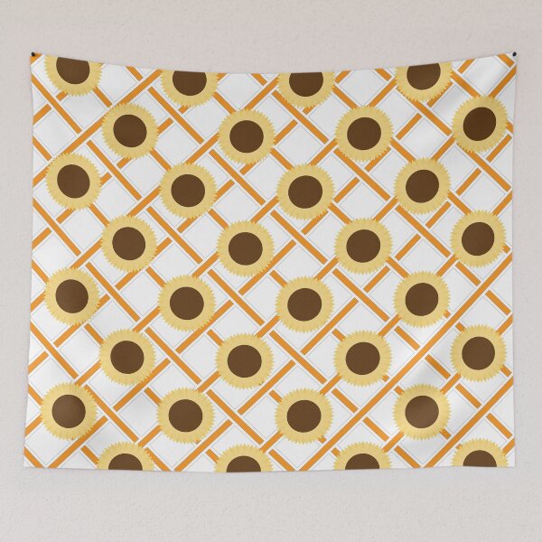 Item preview, Cute sunflower with ribbons seamless pattern designed and sold by Albamarina.