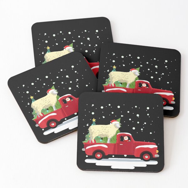 Item preview, Santa Claus With Sheep Driving Red Truck Christmas Gifts T-Shirt designed and sold by GrahamWalsh.