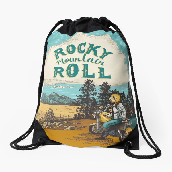 ROCK MTN ROLL Drawstring Bag