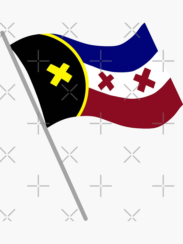 "L’manburg Flag Gray" Sticker by ArtsyLain Redbubble