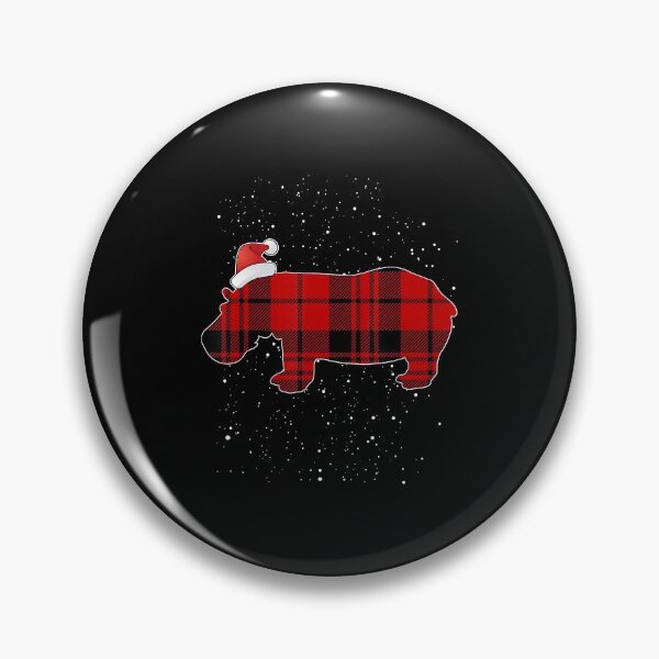 Item preview, Santa Red Plaid Hippo Christmas Funny Xmas Matching Pajama T-Shirt designed and sold by GrahamWalsh.