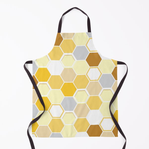 Item preview, Yellow hexagons seamless pattern designed and sold by Albamarina.