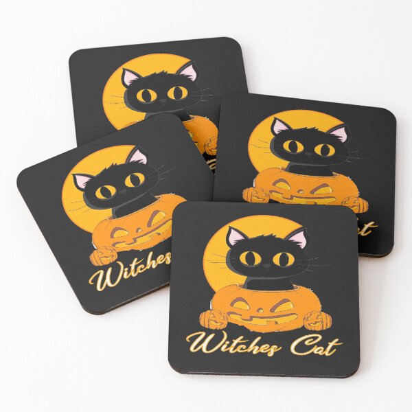 Item preview, Witches cat:For dad,For Mom,Cute,Funny,Witches,Witchy,Cat,A cat and a pumpkin designed and sold by Chaos Pixel Studio.