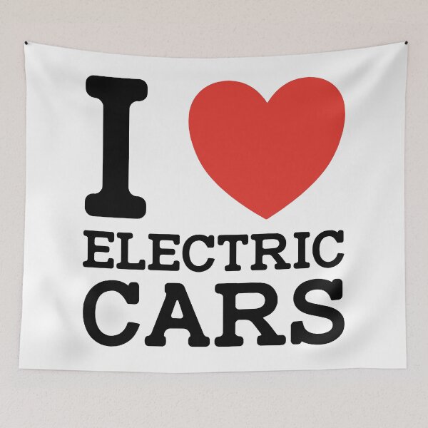 Item preview, I Love Electric Cars  designed and sold by OdmiDesign.