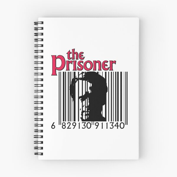 Item preview, The Prisoner logo with face looking through a barcode. designed and sold by MultistorieDog.