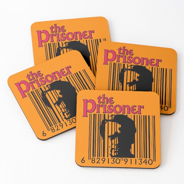 Item preview, The Prisoner logo with face looking through a barcode. designed and sold by MultistorieDog.