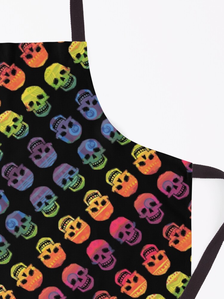 Alternate view of Rainbow Skulls Design- 2020 Apron