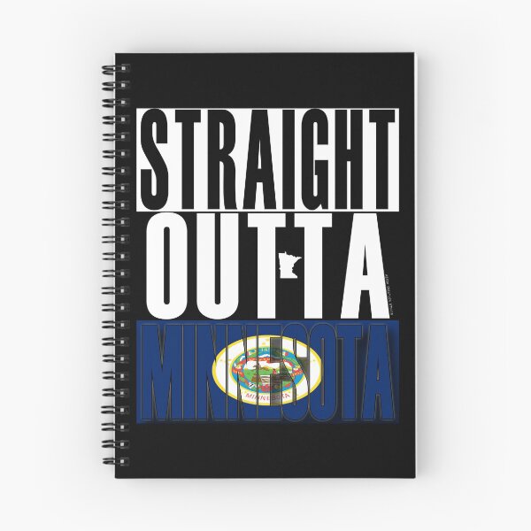 Artikelvorschau, Straight Outta Minnesota Flag by Merch Creation Studio entworfen und verkauft von MerchCStudio.