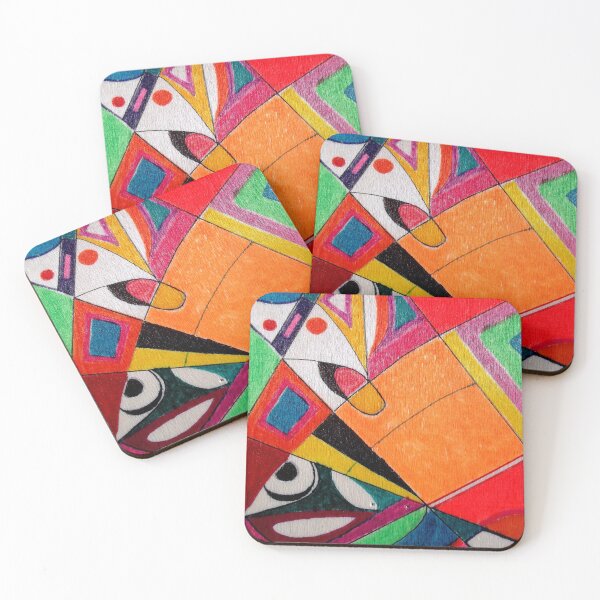 Item preview, Fruit box Art - geometric abstract no 4 of 4 designed and sold by Tony Broadbent.