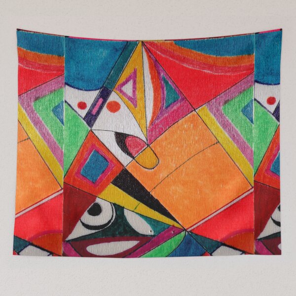 Item preview, Fruit box Art - geometric abstract no 4 of 4 designed and sold by Tony Broadbent.