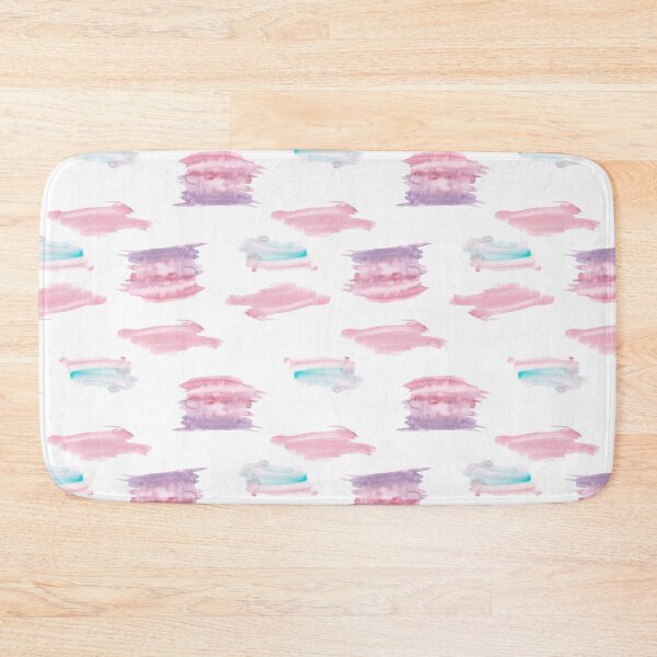 Item preview, Pink watercolor brush strokes on white background designed and sold by FotoKistochka.
