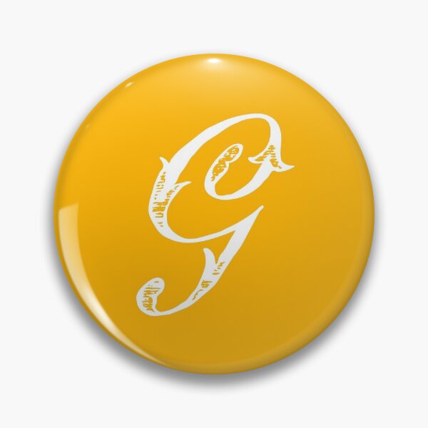 Item preview, Antique Stylish White Mustard Yellow Monogram Letter G designed and sold by Vintage-TM.