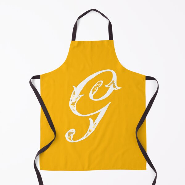 Item preview, Antique Stylish White Mustard Yellow Monogram Letter G designed and sold by Vintage-TM.