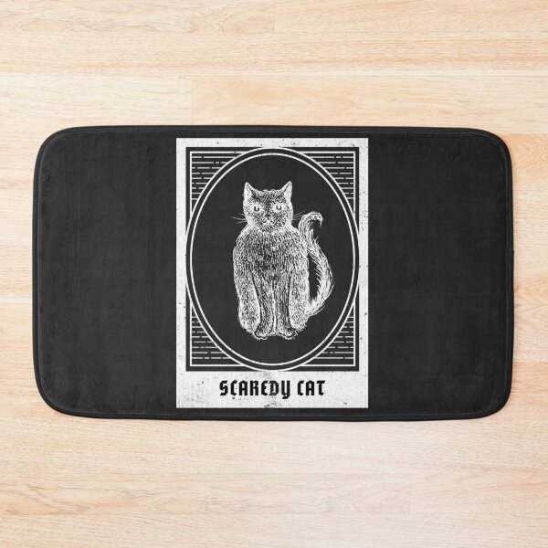 Item preview, Happy Halloween Holiday | Furry Vintage Cat | Scaredy Cat designed and sold by Ainbowz-Artwork.