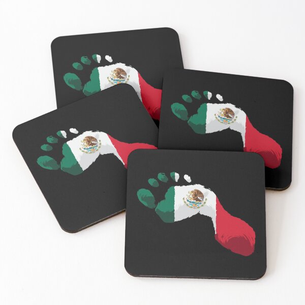 Item preview, Mexico Flag - Mexican Foot Prints - Hecho En Mexico designed and sold by anziehend.