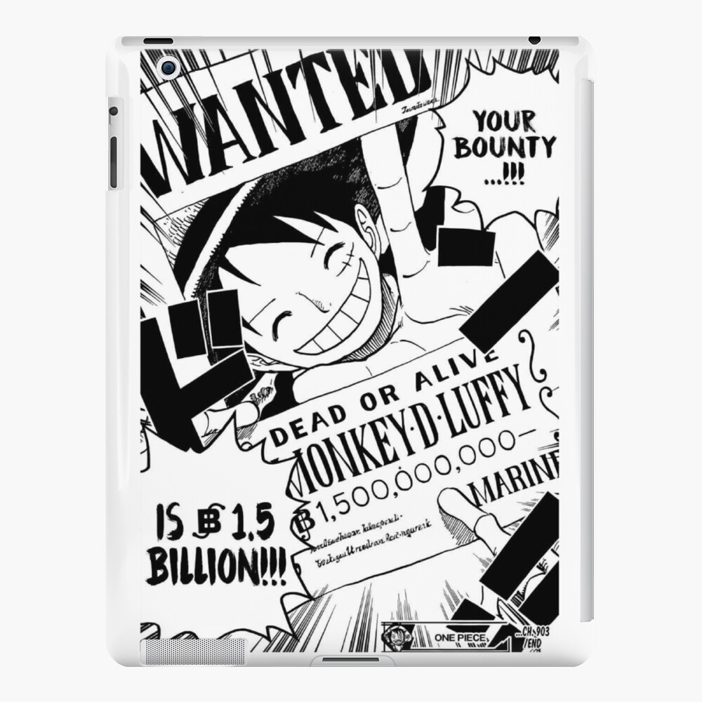 Coque One Piece de l'Affiche Wanted de Luffy - Coque Manga