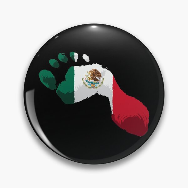 Artikelvorschau, Mexico Flag - Mexican Foot Prints - Hecho En Mexico entworfen und verkauft von anziehend.