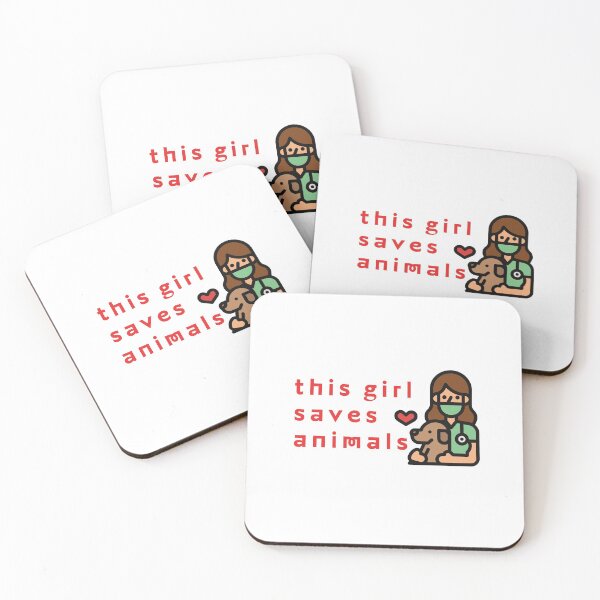 Item preview, This Girl Saves Animals - made to save veterinarian vet tech student dog love funny animal lover girl woman cute medical student parent designed and sold by CJCTEES.