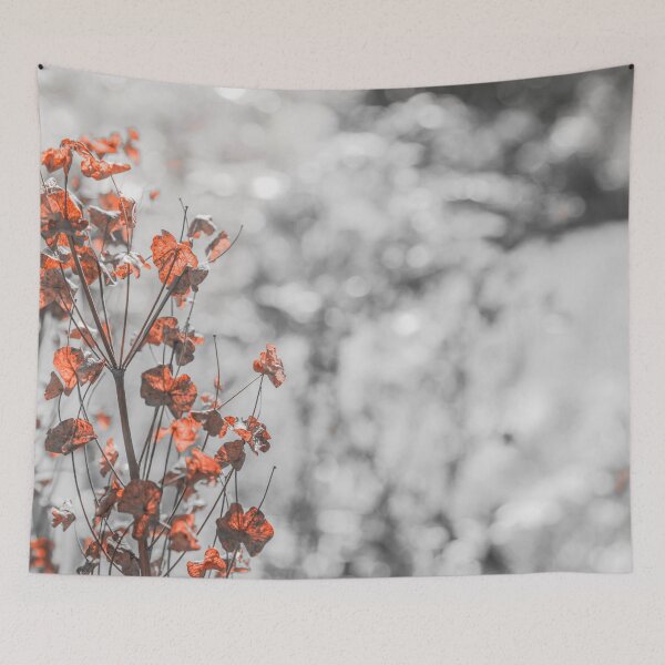 Item preview, Orange autumn dead leaf and gray background designed and sold by Stéphane  Thirion.