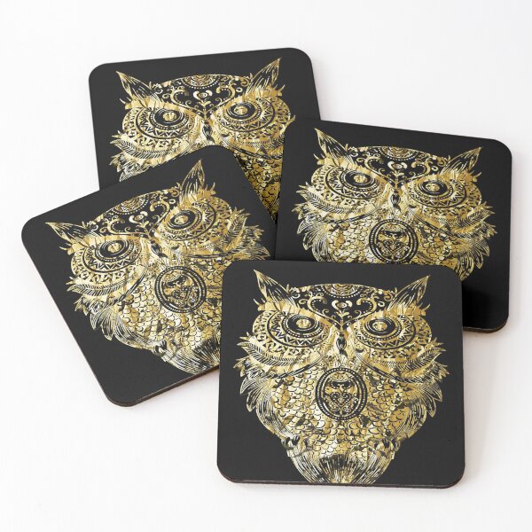 Item preview, Cool Steampunk Golden Owl Tee Shirt designed and sold by BrockSly.
